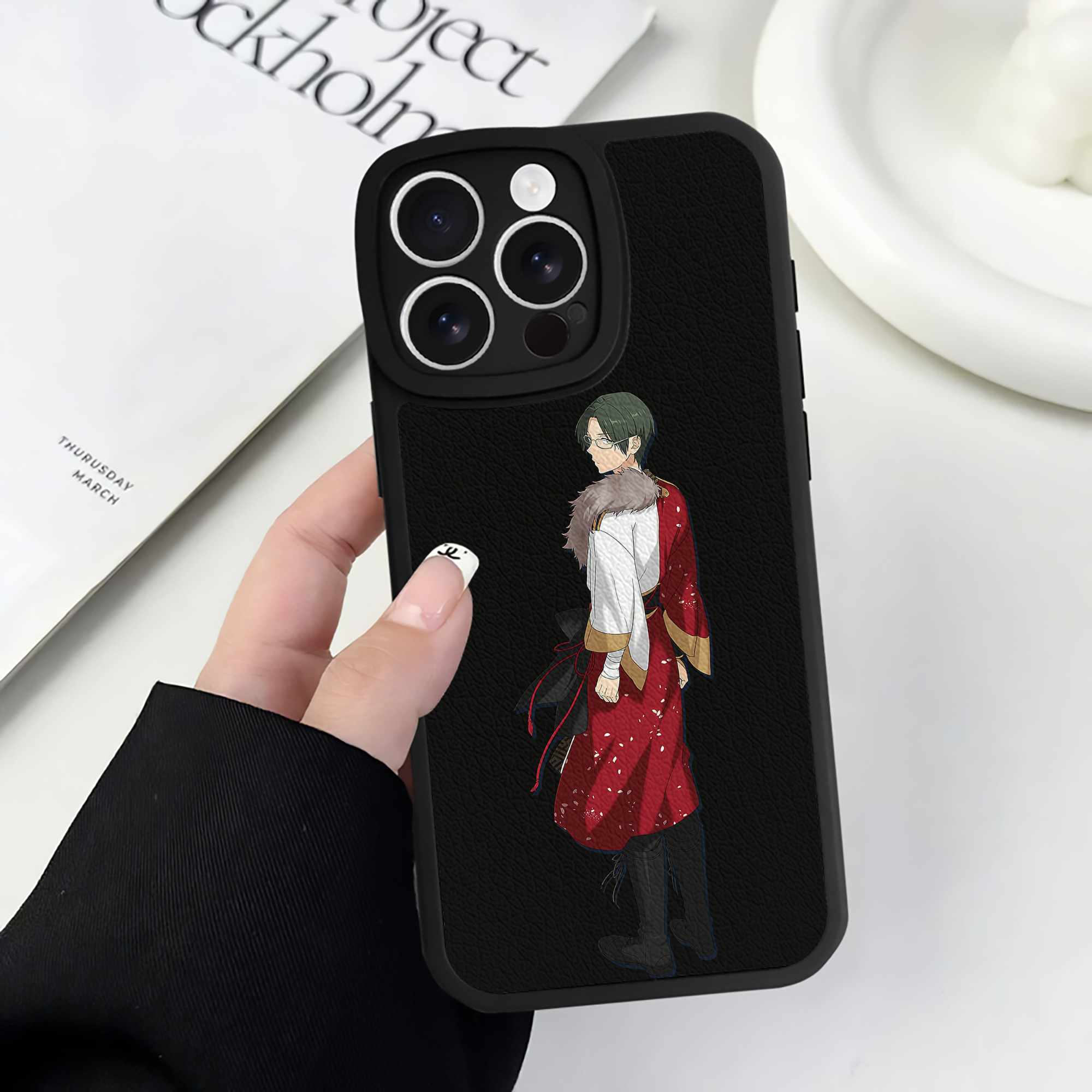 （画像用） あんさんぶるスターズ! Ensemble Stars 【iPhone 16シリーズ対応】シリコンスマホケース（レザー調） 材質：シリコン